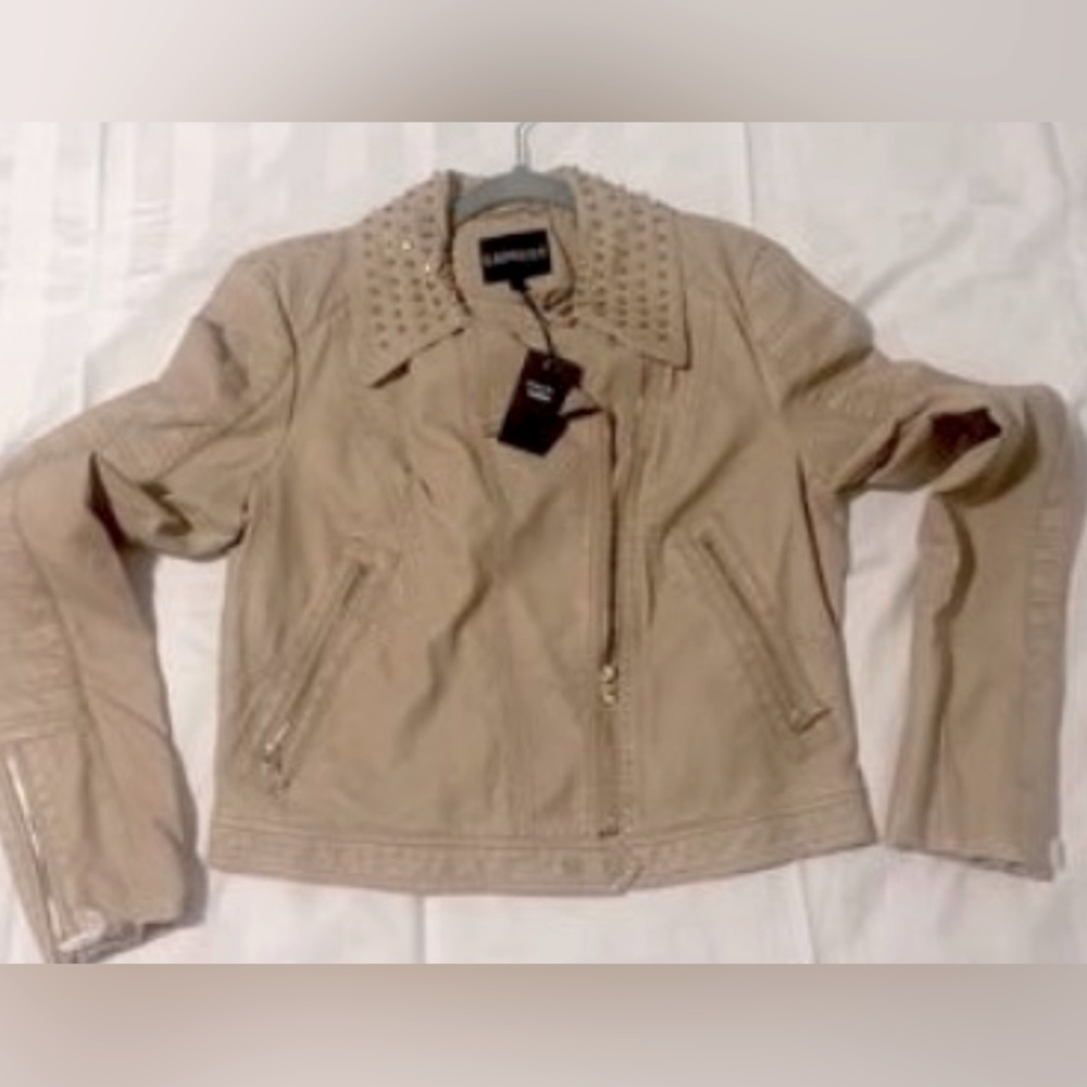 Leather faux jacket